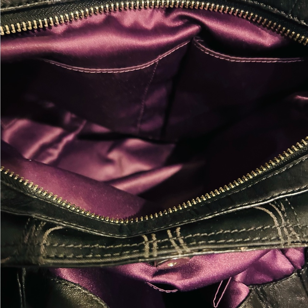 COACH Maggie Mia Signature C Sateen Hobo Shoulder Bag 16153 - Picture 4 of 5